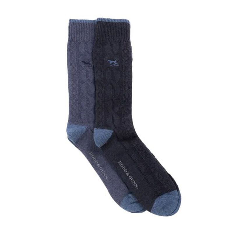 Rodd & Gunn Dunedin Cable Sock 2 Pack image number 3
